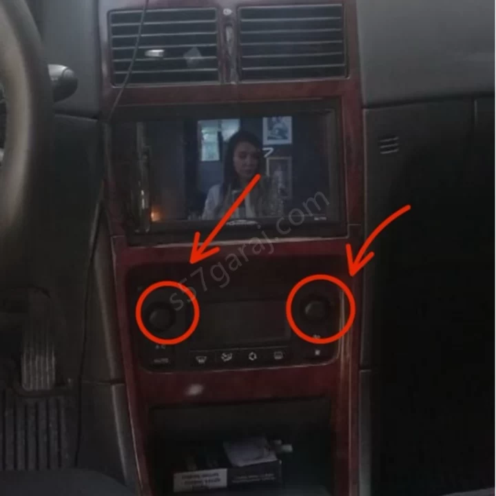 Peugeot 307 Dijital Klima Ayar Düğmesi