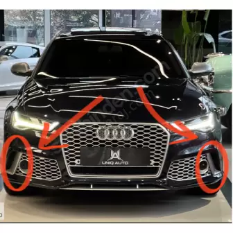 Audi A6 Rs6 Sis Farı Köşeleri İç Izgaraları resim2