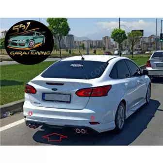 Ford Focus 3 Difüzörlü Arka Tampon Eki resim1