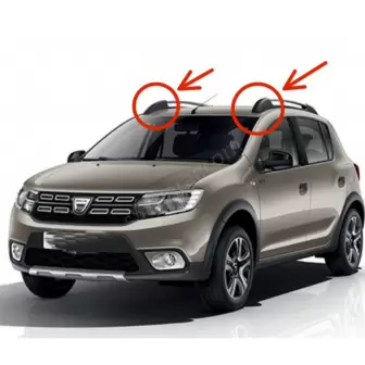 Dacia Sandero Mk2 2013 2020 Tavan Çıtası Kapakları resim 1