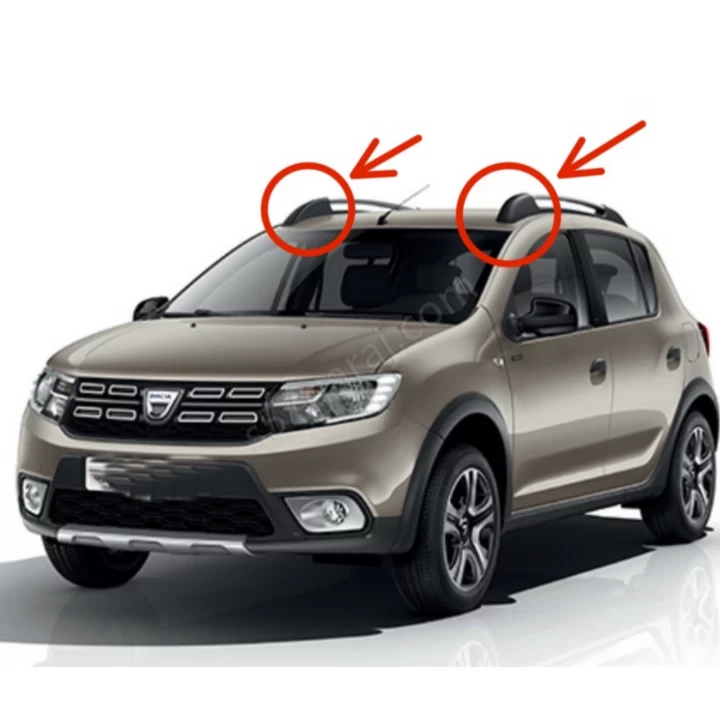 Dacia Sandero Mk2 2013 2020 Tavan Çıtası Kapakları