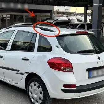 Renault Clio Mk3 Tavan Çıtası Arka Kapağı resim 1