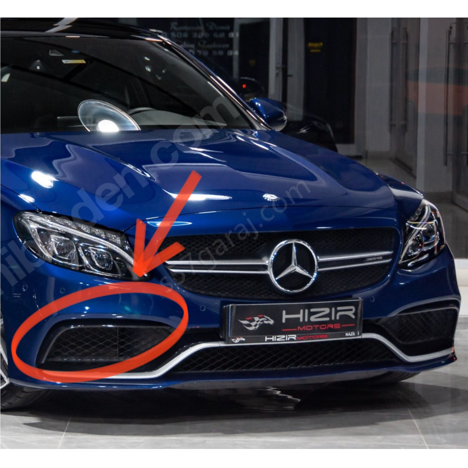 Mercedes W205 C63 Sis Farı Çerçevesi