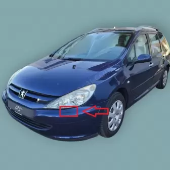 Peugeot 307 Far Yıkama Kapakları resim1