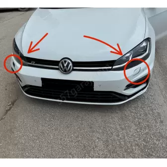 Volkswagen Golf 7-7.5 Far Yıkama Kapakları resim 1