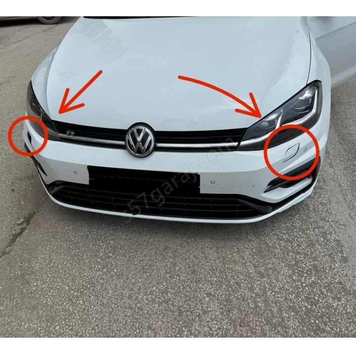 Volkswagen Golf 7-7.5 Far Yıkama Kapakları