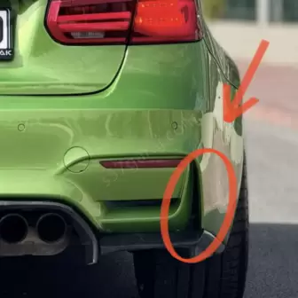 Bmw F80 M3 Arka Tampon Köşe Izgarası resim1