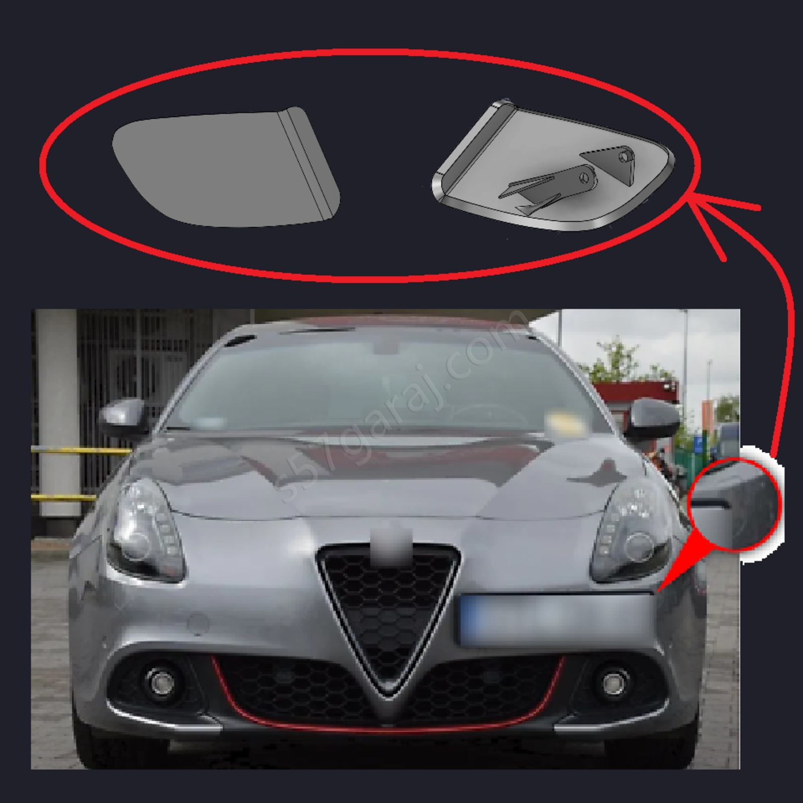 Alfa Romeo Guilietta Far Yıkama Kapakları