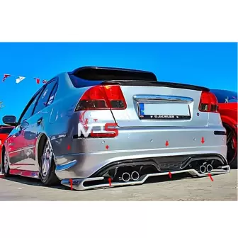 Honda Civic Vtec2 Custom Arka Tampon Eki resim5