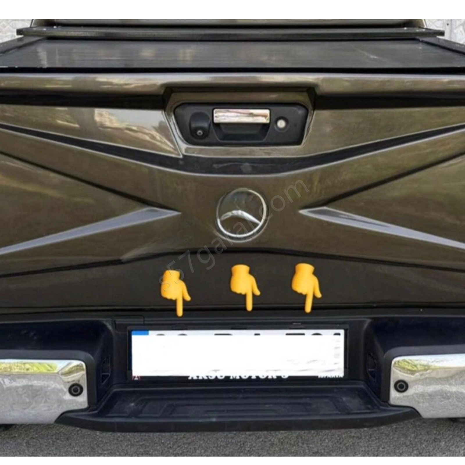 Mercedes X Class W470 Plaka Lamba Koruması