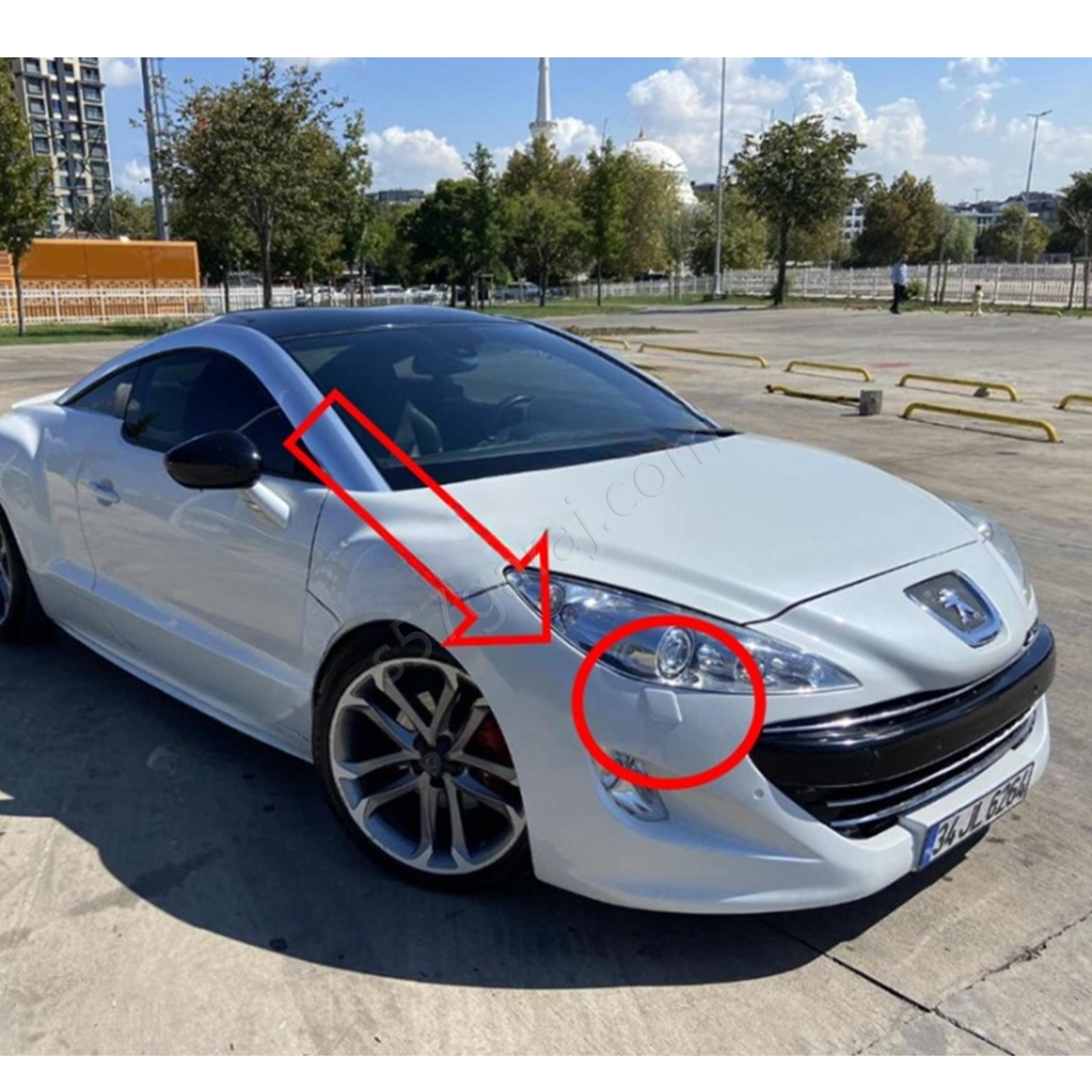 Peugeot Rcz Far Yıkama Kapakları