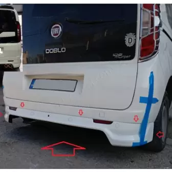 Fiat Doblo 3-4 Arka Tampon Eki resim 2