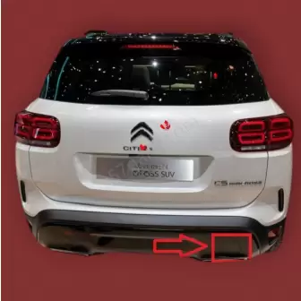 Citroen C5 Aircross 2019 Üzeri Arka Tampon Kapak resim2