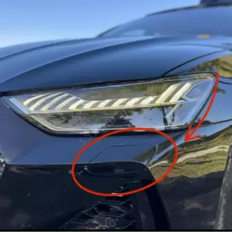 Audi A7 Rs7 Tampon Far Yıkama Kapakları resim 1