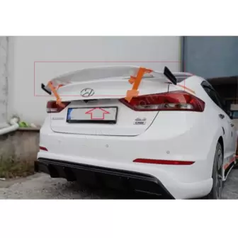 Hyundai Elantra 2016-2018 Gtx Bagaj Üstü Spoyler resim2